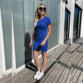 Royal Blue Couture Comfort Fashion Bodycon